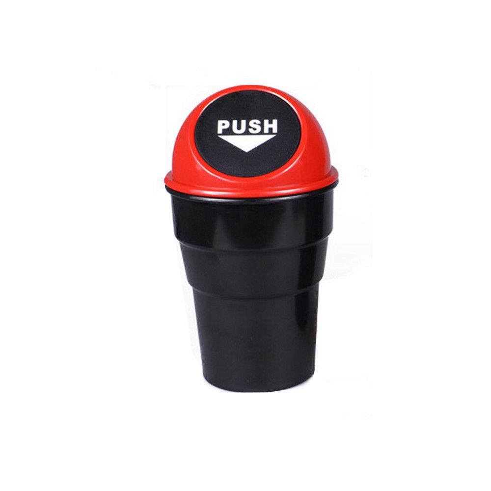 Car Trash Can Mini Waste Rubbish Trash Bin Auto Home Can Garbage Dust Case Cup Holder