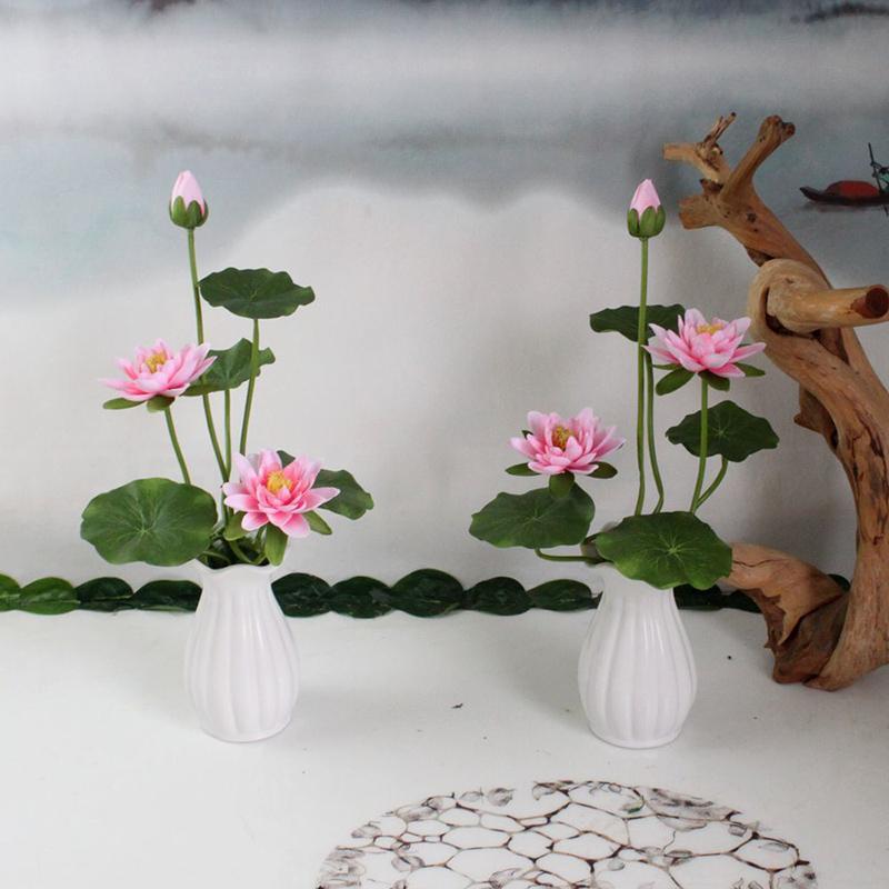 Artificial Lotus Artificial Flowers Decorative Flowers for Home Decoration