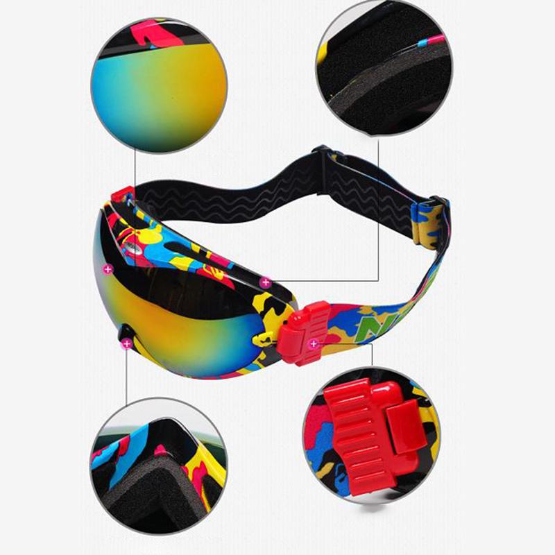 Ski Goggles Double Anti-fog Glasses for Men and Women Cocaine Myopia Glasses Adult Mountaineering Snow Protective Eyepiece Equipment
