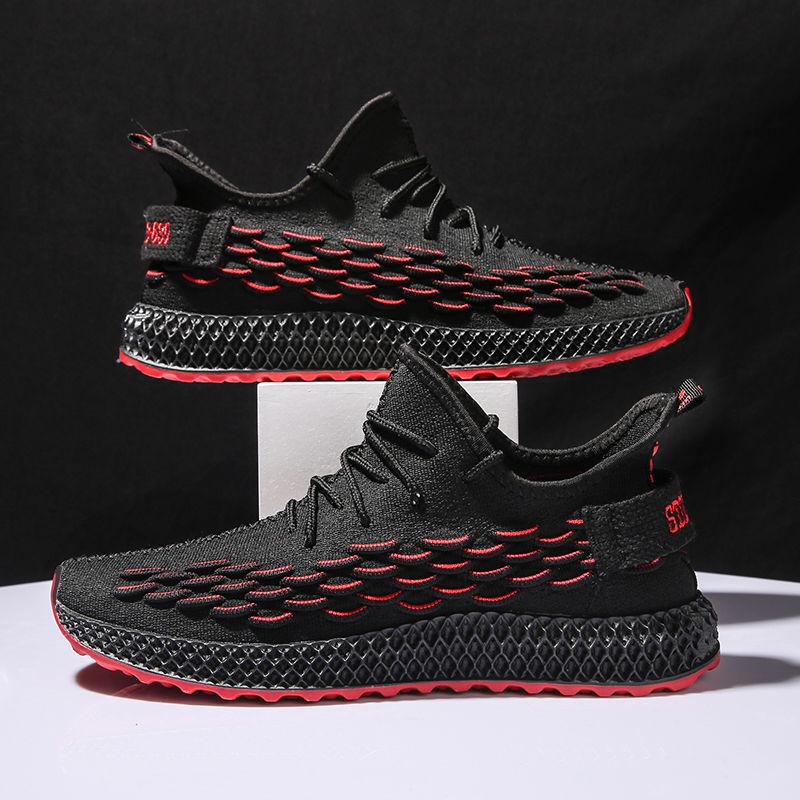 Spring and Summer Dragon Scales Really Fly Woven Men's Shoes Non-slip Deodorant Casual Sports Men's All-match Trendy Shoes