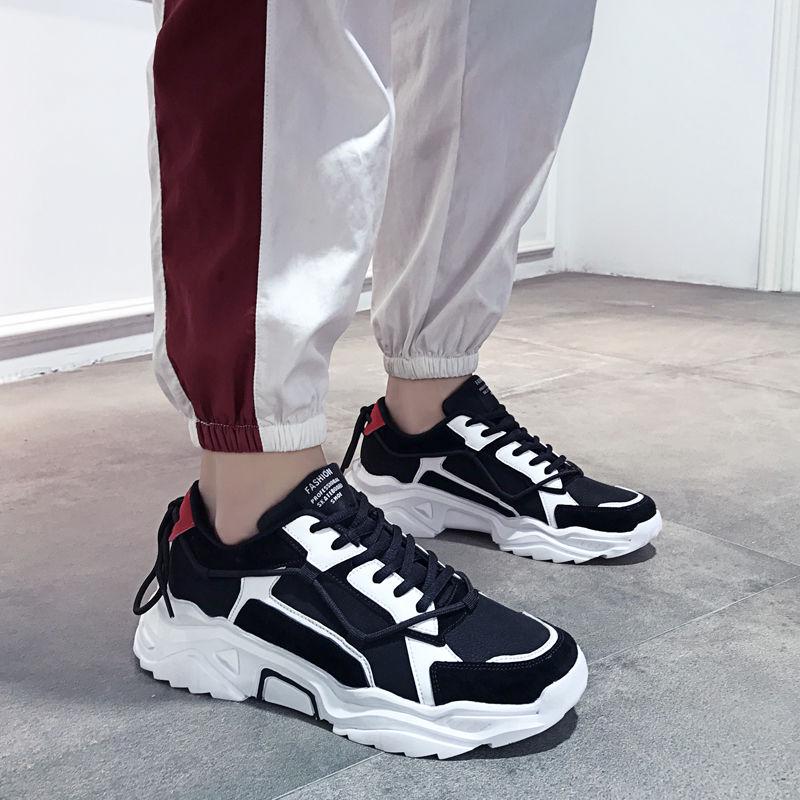Men's shoes Sports Korean leisure students Wild personality Platform shoes running sneakers