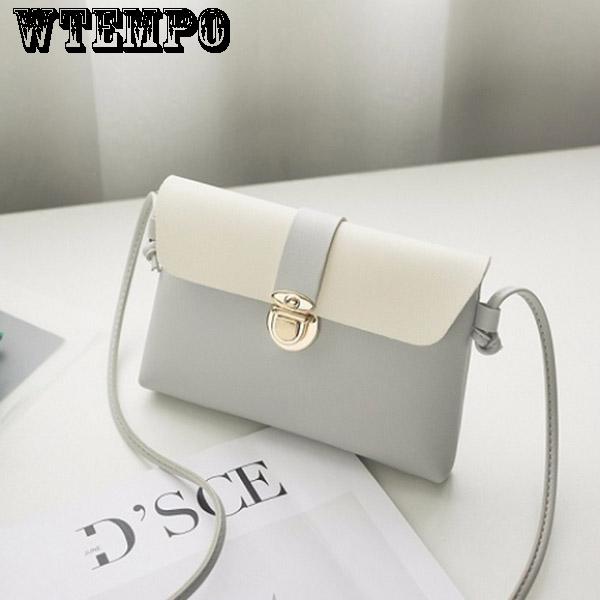 Women's bag fashion Messenger bag shoulder bag hit color small bag purse trend leisure bag