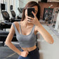 Women's Sports Underwear Shockproof Bra Running Yoga Vest Beauty Back Fitness Bra Gathered Outside Wear Anti-sagging Sling Gym Sports Top