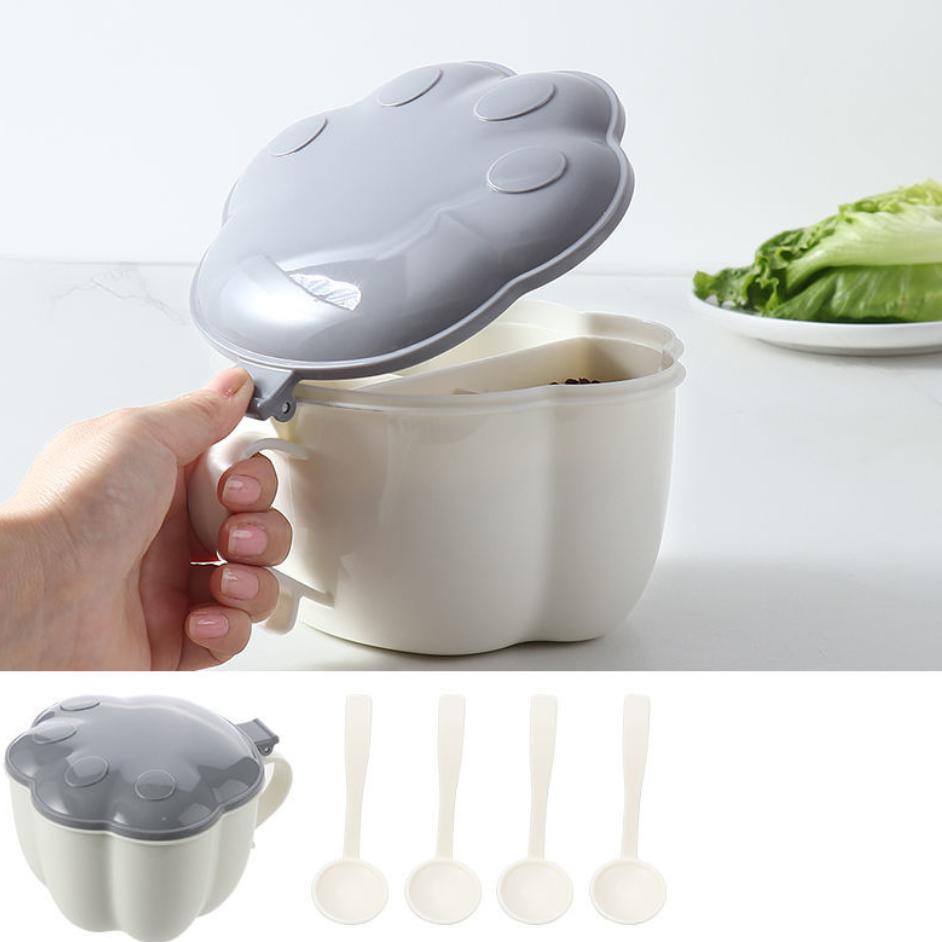 Creative Integrated Multi-grid Seasoning Box Household Kitchen Storage Seasoning Box Salt Shaker Seasoning Jar