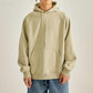 Autumn and Winter Plus Velvet Warmth Trend Letter Embroidery Sweater Loose and Versatile Men's Solid Color Hooded Jacket