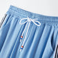 Women's Summer Thin Tencel Jeans Loose Drawstring Leggings Elastic High Waist Straight Pants Sports Casual Pants Harem Trousers Cropped pants