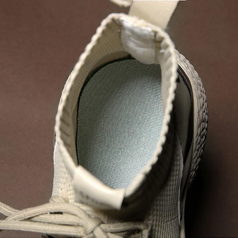 Casual Running Shoes Korean Style Trendy All-match Shoes Men's High Top Sneakers