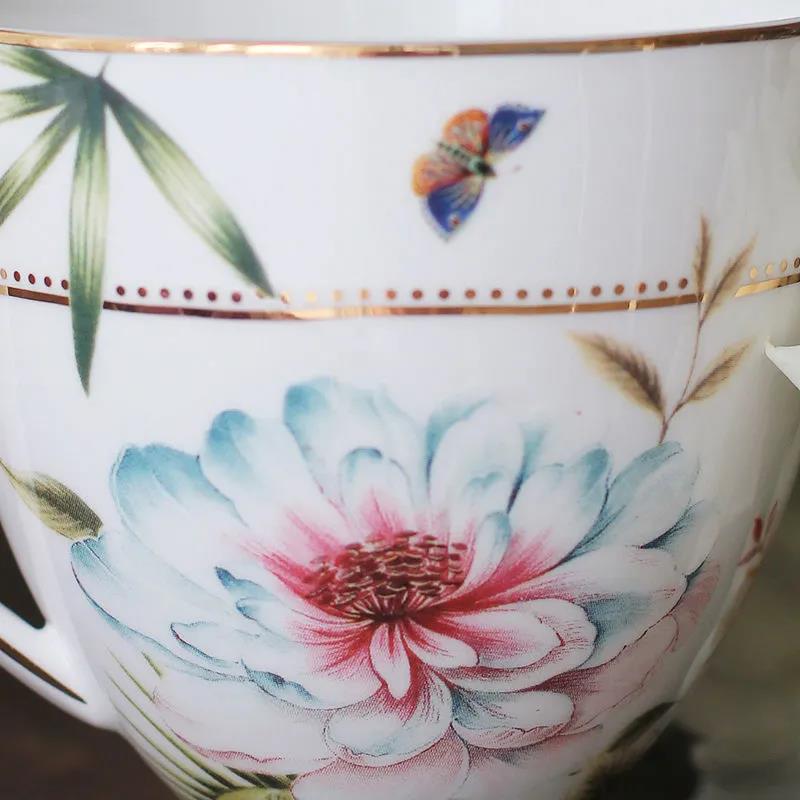 Bone China Mug Water Cup Gift Ceramic Coffee Cup Small Luxury European Style Set