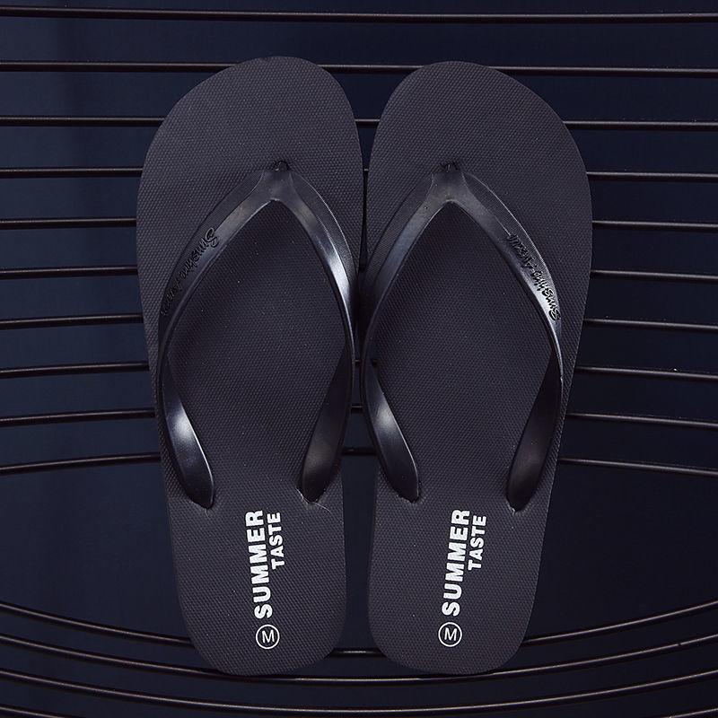 Men's Summer Flip Flops Non-slip Soft Bottom Wear-resistant Outer Beach Shoes