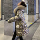 Bright Silver Down Jacket Winter Women's Long Hooded Coat Parka Thick Winter Jacket Women's Coat Oversize