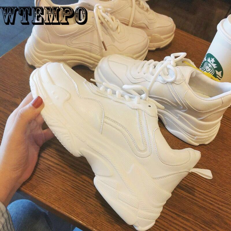 Sneakers Women Trendy Chunky Dad Shoe Laces Platform Shoes Camouflage Sneakers