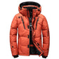 Thick Warm Men's Down Jacket Fashion Trend Short-sleeved Collar White Duck Down Men's Jacket