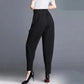 Ladies Black Wide Leg Pants Spring and Summer All-match Loose and Thin Large Size Fat Casual Pants
