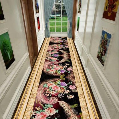 High-end 3D Golden Diamond Velvet Carpet Household Stair Mat Washable Antifouling Carpet  for Living Room