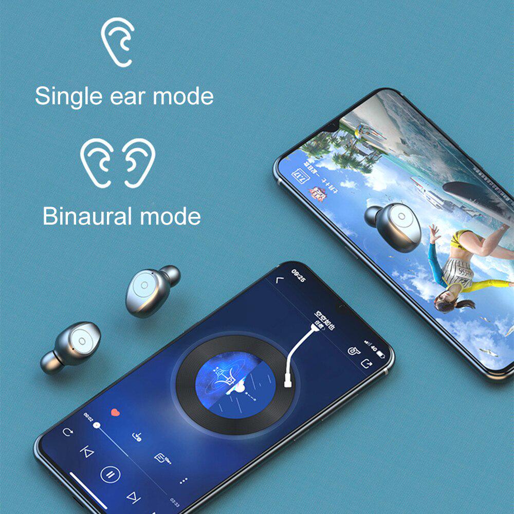 LED Display Waterproof 5.0 Earphones Bluetooth HIFI TWS Headphones As Bluetooth Speaker Power Bank
