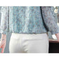 Floral High-end Chiffon Shirt Top Women's Large Size Small Shirt Fashion Temperament Long Sleeves