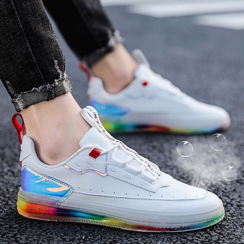 Leather Men Casual Shoes Fashion Sneakers Footwear Soft Rubber Male Flats Shoe White Mens Shoes Sales Man Designer