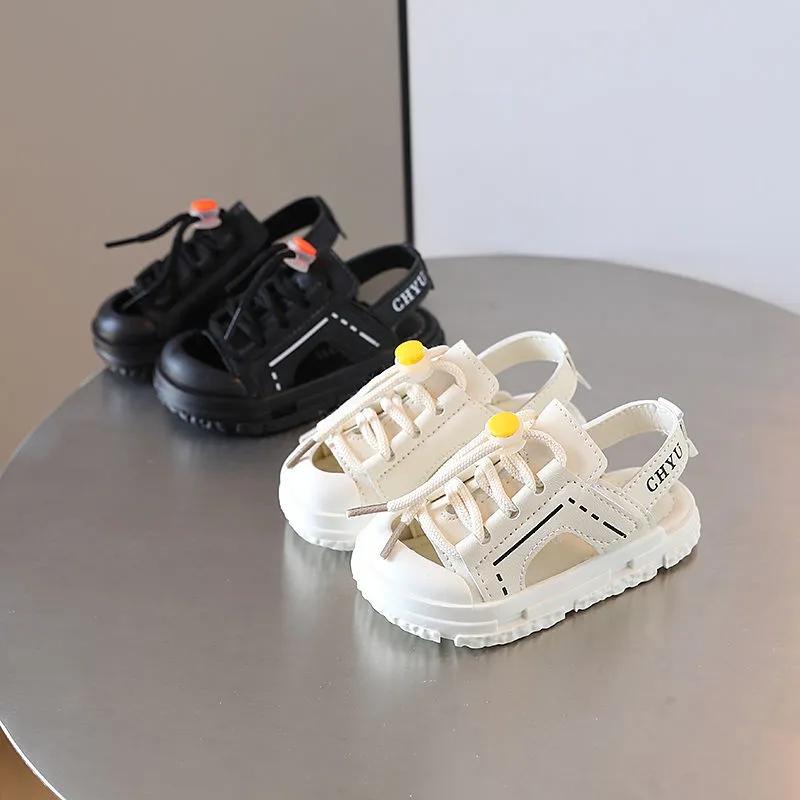 Children's Sandals Summer Trendy Boys' Fashion Casual Baotou Beach Shoes Soft Bottom Anti-kick Kids Sneakers