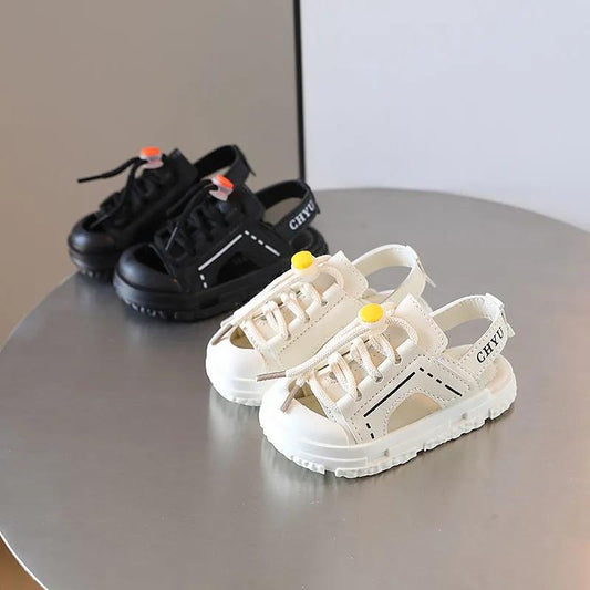 Children's Sandals Summer Trendy Boys' Fashion Casual Baotou Beach Shoes Soft Bottom Anti-kick Kids Sneakers