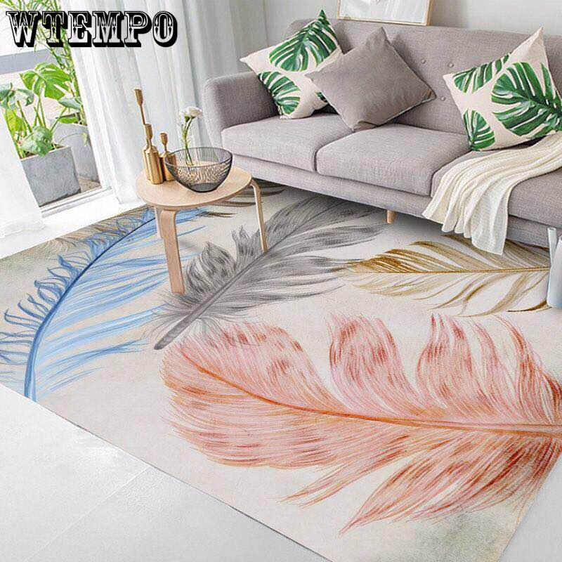 Modern Nordic Style Carpet for Living Room Rectangle Geometric Home Area Rugs Anti-slip Large Carpet