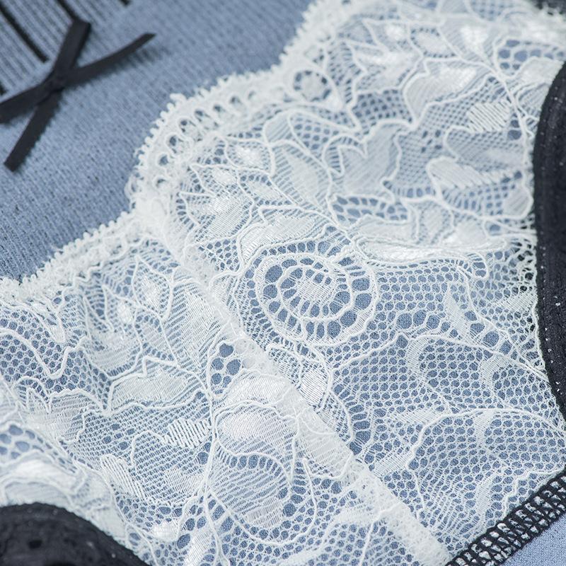 5Pcs/Set Women's Breathable Skin-friendly Lace Panties Soft Seamless Underpants Elastic High-waist Comfortable Cotton Crotch Briefs