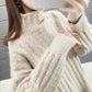 Autumn Winter  Women Fashion Sweater Casual Knitting Sweater Turtleneck  Pullovers Loose Casual Long Sleeve Sweater