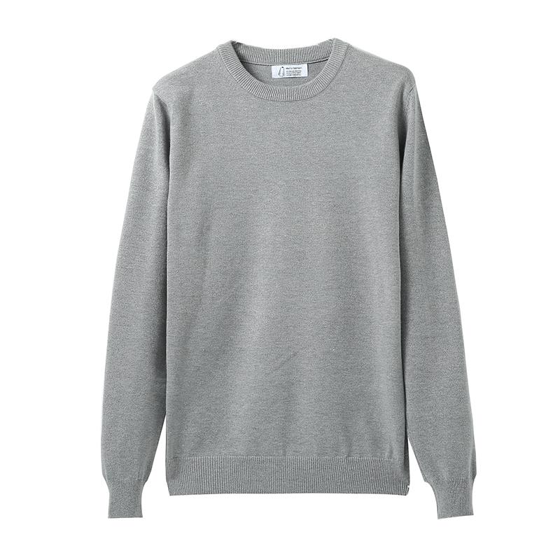 Autumn and Winter New Round Neck Sweater Men's Warm Sweater Upper Long-sleeved T-shirt Generic Pullover Men's