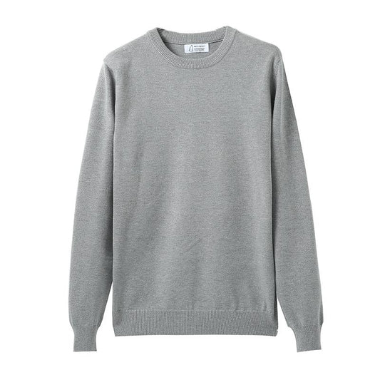 Autumn and Winter New Round Neck Sweater Men's Warm Sweater Upper Long-sleeved T-shirt Generic Pullover Men's