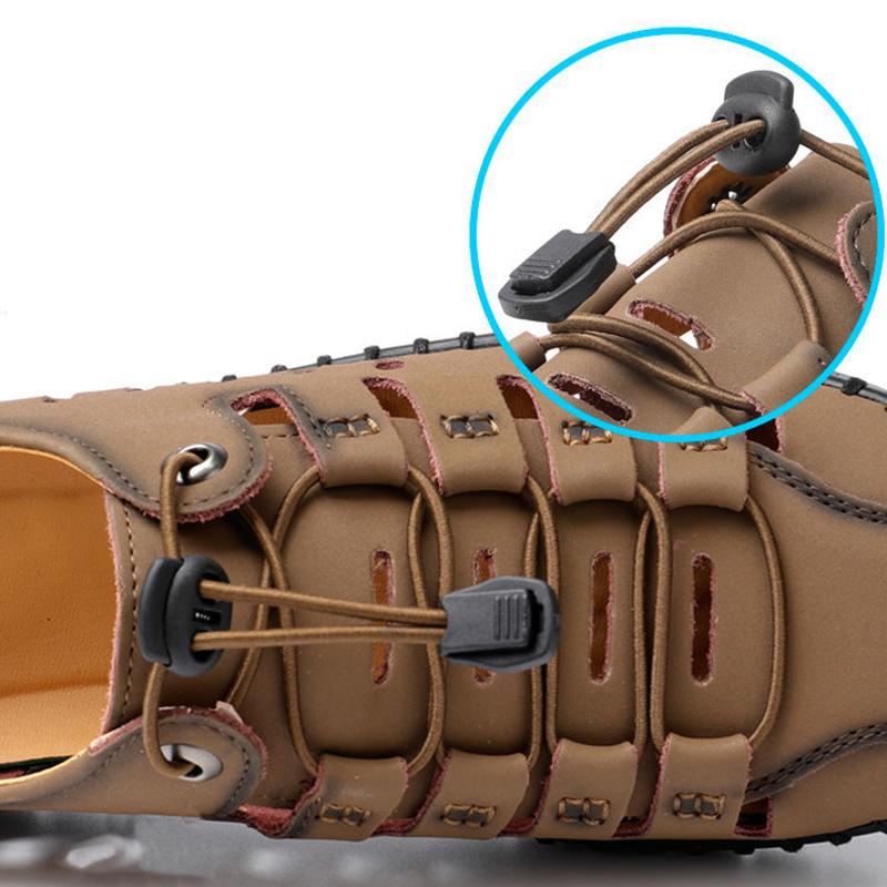 Summer Breathable Men's Mesh Shoes Men's Soft Sole Sports and Leisure Hollow Shoes