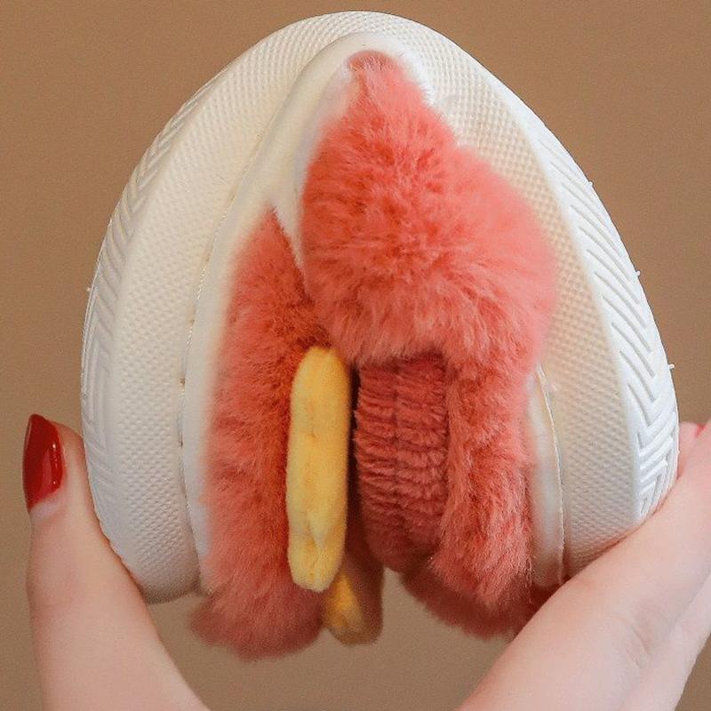 Winter Children's Cotton Slippers Indoor Non-slip Home Slippers Warm Plush Baby Slippers