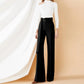 Long Wide-leg Pants Women Spring and Autumn Straight-leg Pants Khaki High-waist Korean Style Mopping Pants with A Sense of Thinness and Loose Pants