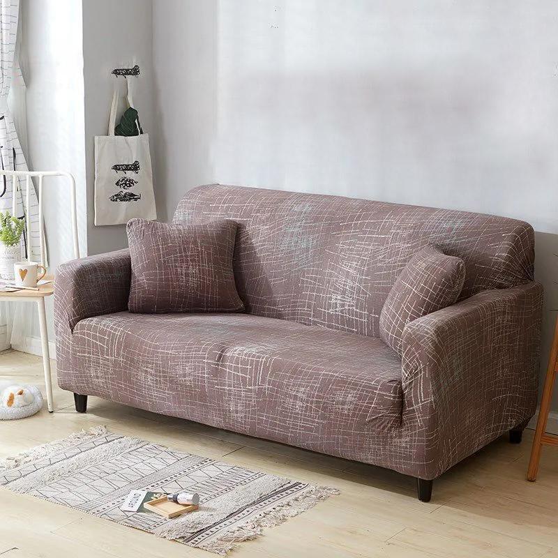 Fashion Simple Geometric Print Sofa Cover Armchair Cover Stretch Sectional Couch Cover Corner Sofa Slipcover 1/2/3/4 Seater