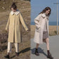 Add Cotton Thick Winter Mid-length Woolen Coat Female Lamb Hair Doll Collar Warm Woolen Coat