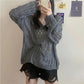 One-piece Knitted Blouse Autumn and Summer Women's Thin Loose Sunscreen Top