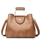 Genuine Leather Bag Women's Fashion Middle-aged Handbag Soft Leather Mother Shoulder Bag Cowhide Messenger Bag