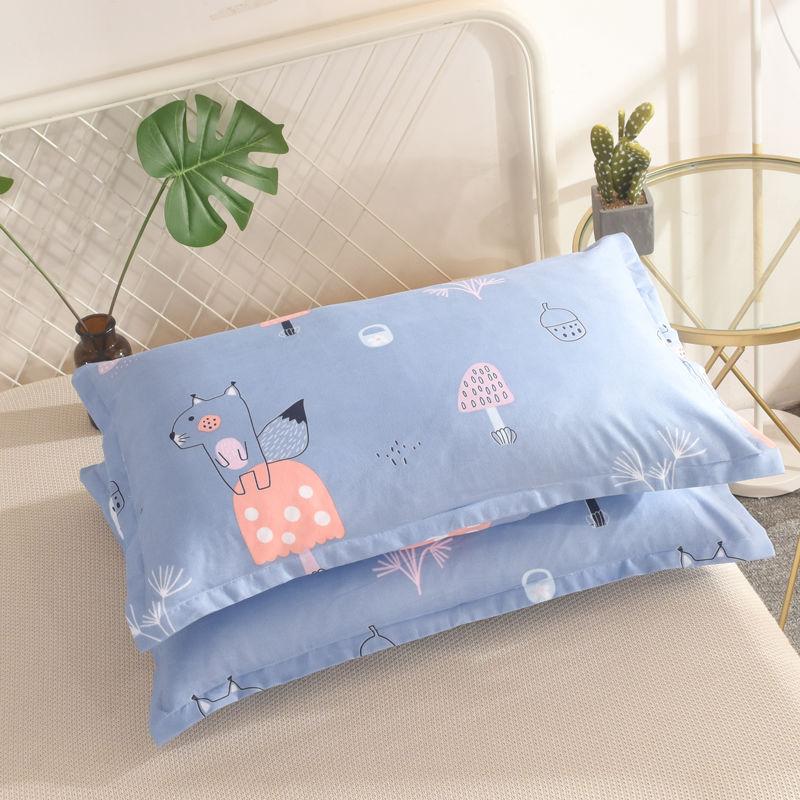 Pillow Set Student Pillow Single Dormitory Cute Cartoon Pillow Pillow Core Cervical Pillow Removable Washable Pillow