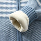 Boys Sweater Coat Autumn and Winter Children's Zipper Cardigan Baby Warm Sweater Double Layer Thickness