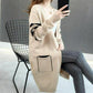 Spring and Autumn Loose Casual Sweater Mid-length Knitted Outer Wear Top Fashion All-match Female Jacket