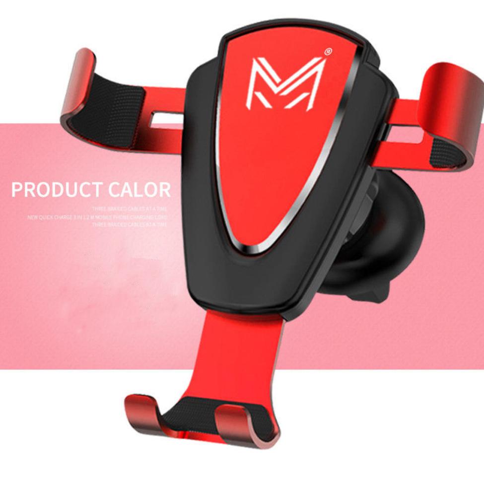Universal Car Mobile Phone Aluminum Alloy Gravity Support Holder Air Vent Mount Stand No Magnetic