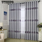 Chenille Fabric Stylish Durable Flower Window Curtain Blackout Grommet Curtains