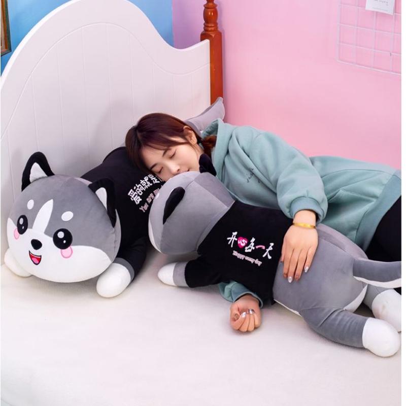 Husky Plush Pillow  Sleeping Pillow Boys and Girls Birthday Pillow Christmas Gift Pillow