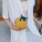 Round Bag Cartoon Fruit Messenger Bag Cute Small Bag Wild Mini PU Bag Girl Student Outing Trip Crossbody Bags