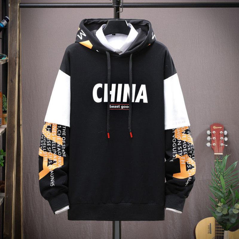 WTEMPO Teen Pullover Suit Sports Suit Campus Trendy Clothing Hooded Sweater and Casual Pants Men
