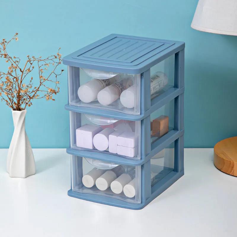 Capacity Cosmetic Storage Box Make Load Organizer Jewellery Nails Make Container Desktop Miscellaneous Storage Box