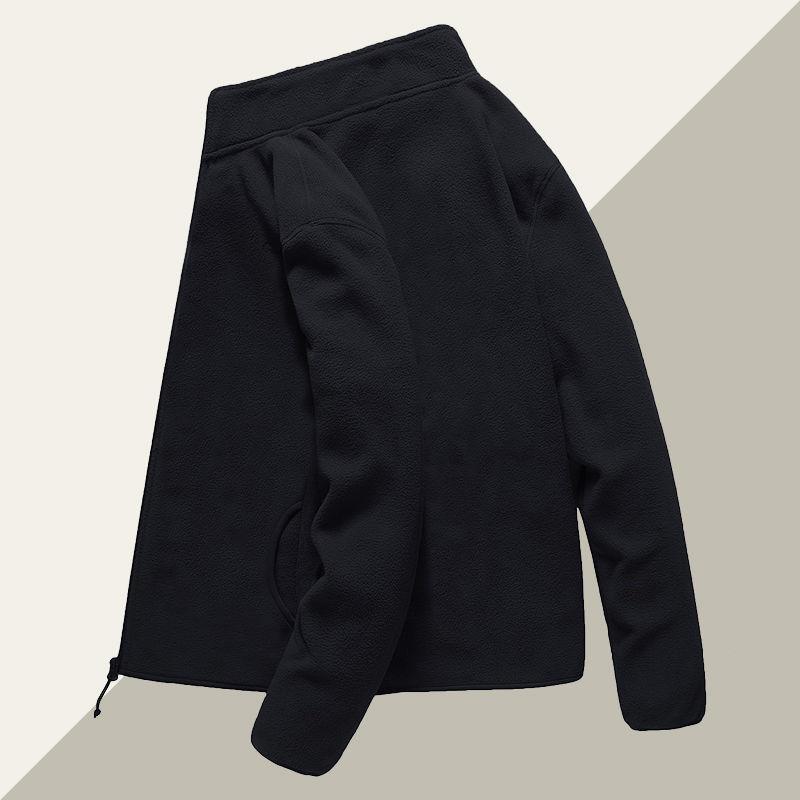 Warm Jacket Men's All-match Casual Loose Thickened Fleece Sports Cardigan Fleece Clothes Simple Men's Warm Short Jacket