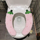 Cute Bowknot Toilet Cushion Household Waterproof Universal Velcro Plush Toilet Cushion Winter Warm Toilet Cushion