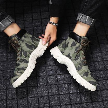 Camouflage Martin Boots Men's Boots Increased Boots Short Boots Desert Boots Men's High Men's Shoes