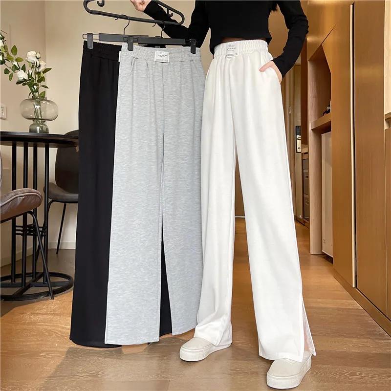 Sports Pants Women's Split Wide Legs High Waist Slimming Loose Straight Casual Pants Women's Wild Guard Pants Women