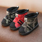 Kids Shoes Winter Boys Snow Boots Children Fashion Plush Warm Ankle Martin Boots Baby Girls Black Red Sport Shoes