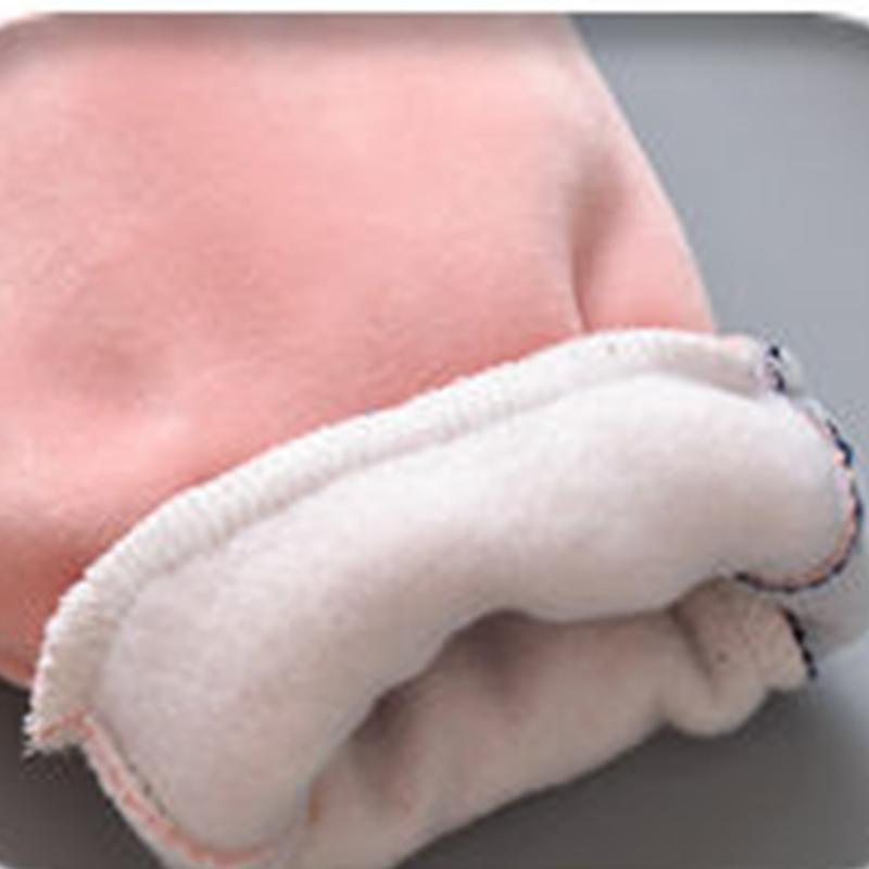 Boys and Girls Autumn and Winter Plus Velvet Suits To Keep Warm Children's Two-piece Long-sleeved Gold Mink Velvet Bee Pattern Printed Jacket